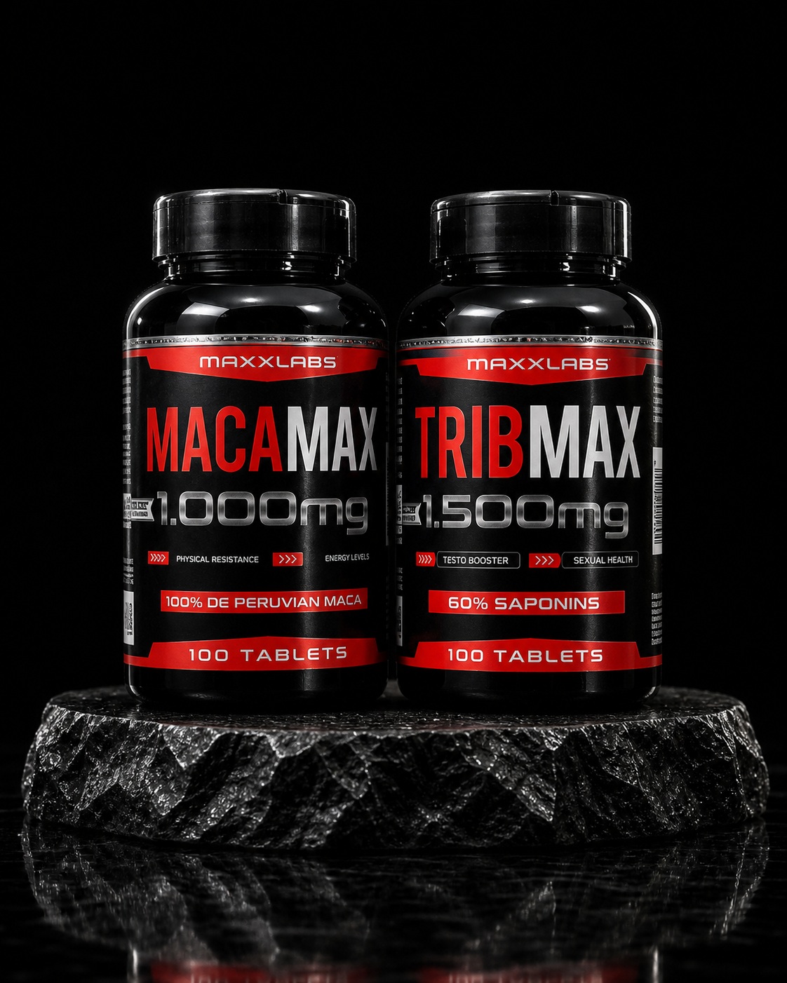 Kit MacaMax 1000mg + TribMax 1200mg