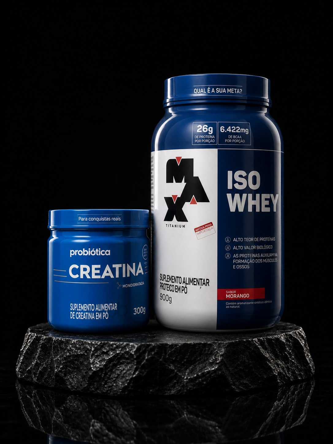 Combo Iso Whey 900g + Creatina 300g