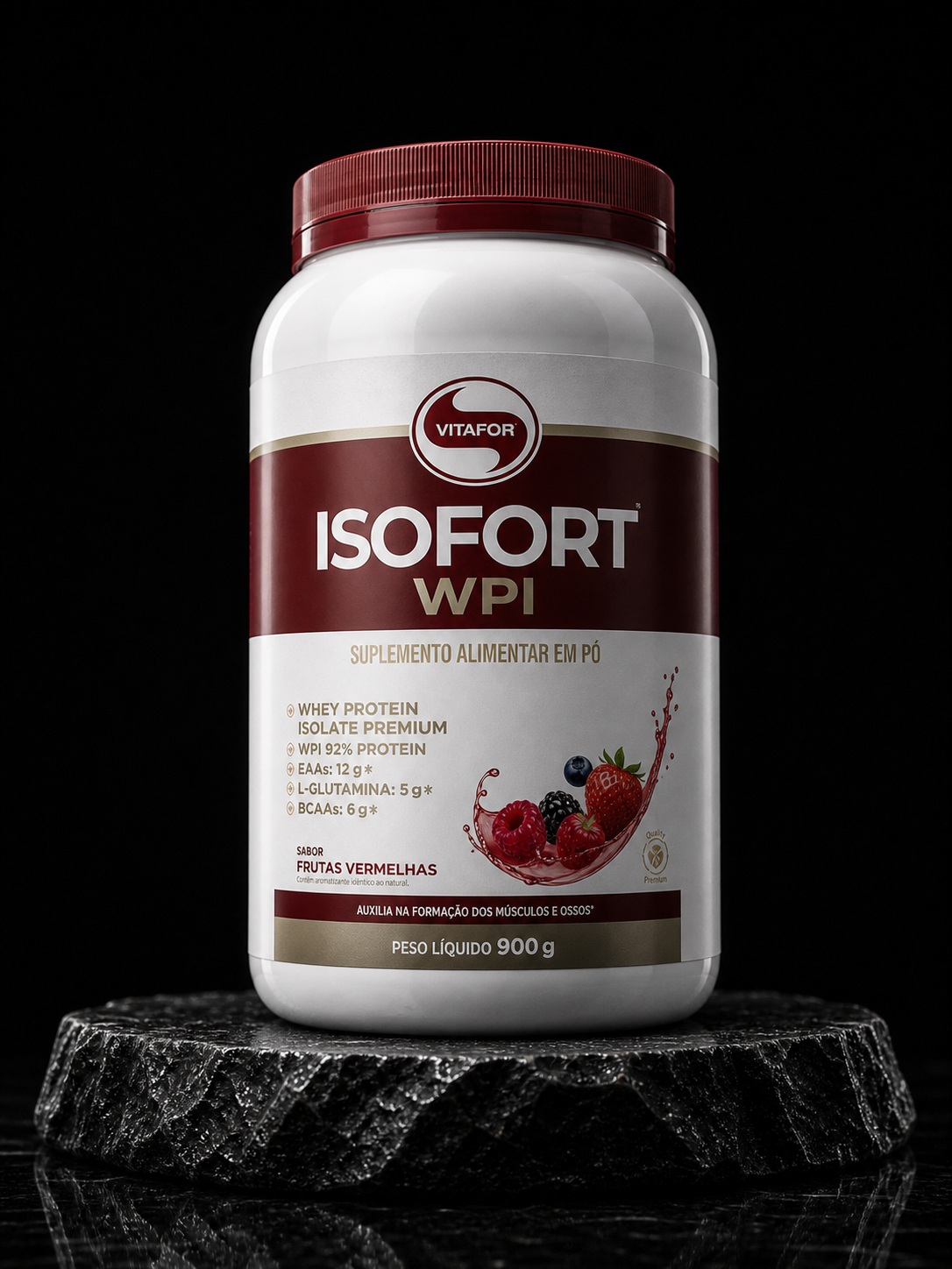Isofort WPI 900g – Frutas Vermelhas