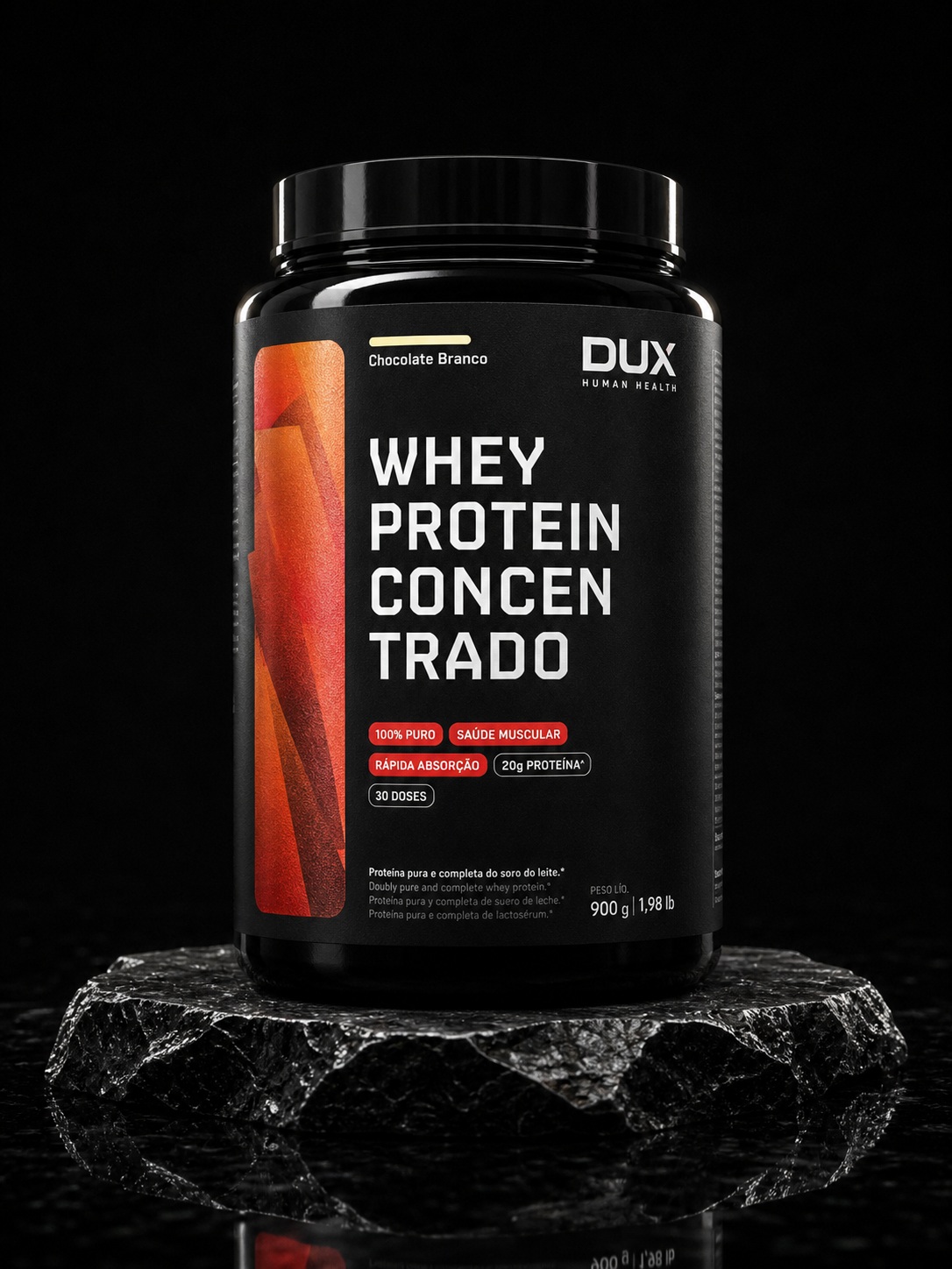 Whey Protein Concentrado 900g – Chocolate Branco